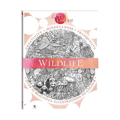 Download Zen Colour Wildlife Colouring Book | KmartNZ