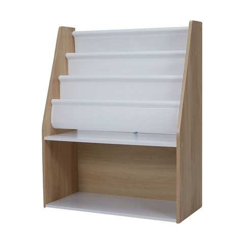 Oak Look And White Book Holder Kmart Nz, How To Make A Swinging Bookcase In Minecraft Xbox