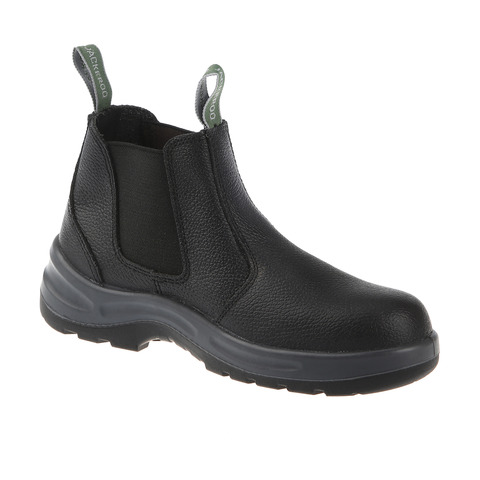 black slip on work boots