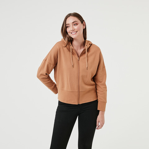 zip through hoodie
