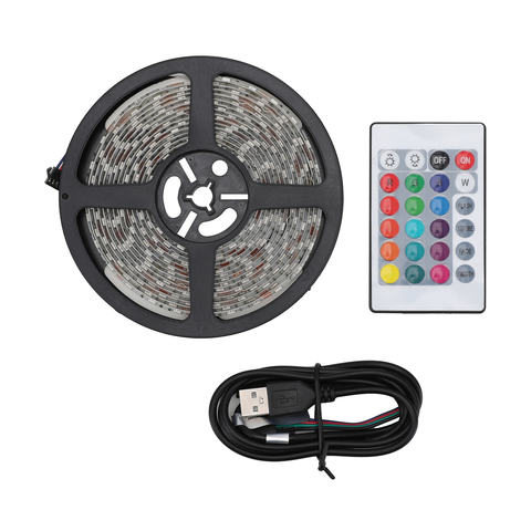 Led Strip Light With Remote 5m Cable, Led Curtain String Lights Kmart