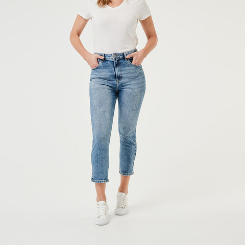 Super High Rise Straight Jeans | KmartNZ