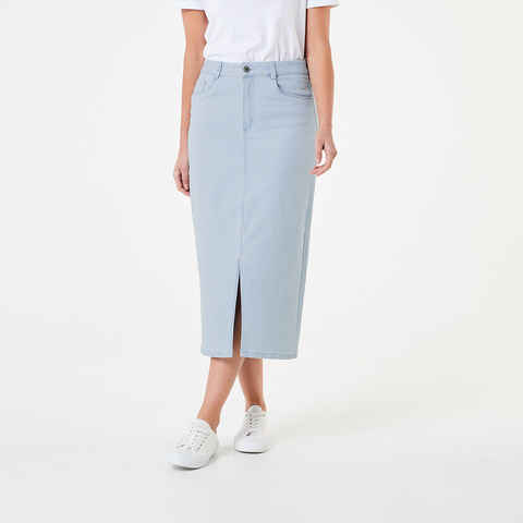 denim midi skirt nz