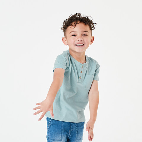 Australian Cotton Henley T shirt - Kmart NZ