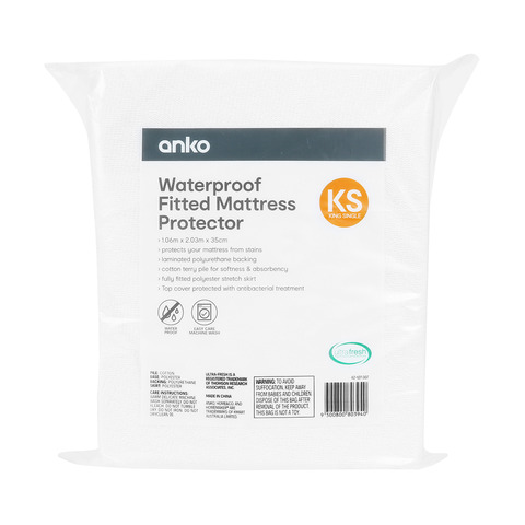Waterproof Fitted Mattress Protector King Single Bed Kmart Nz Waterproof Fitted Mattress Protector, King Size Bed Mattress Protector