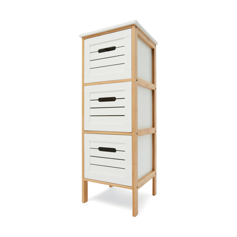 3 Drawer Bamboo Framed Unit Kmartnz