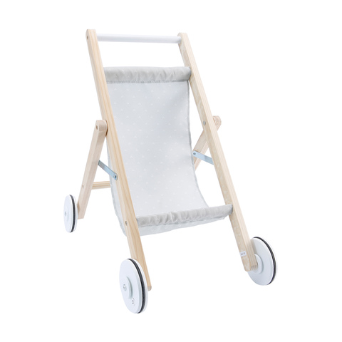 wooden doll stroller