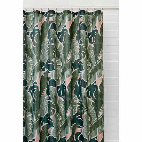 Shower Curtain Leaf Kmartnz