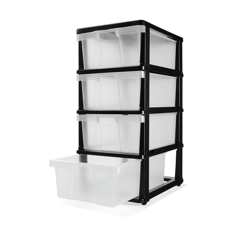 4 Drawer Storage Unit On Wheels Kmart Nz, Kmart Black Box Shelves