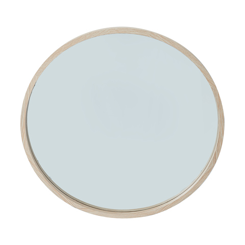 Oak Look Round Mirror - Kmart NZ