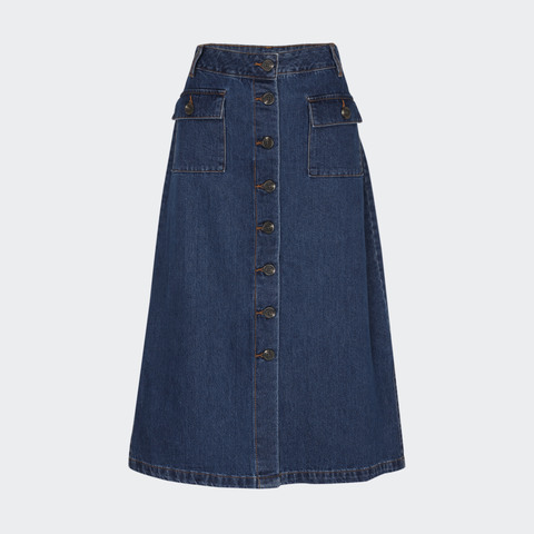 denim midi skirt nz
