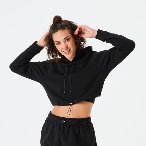 active crop hoodie