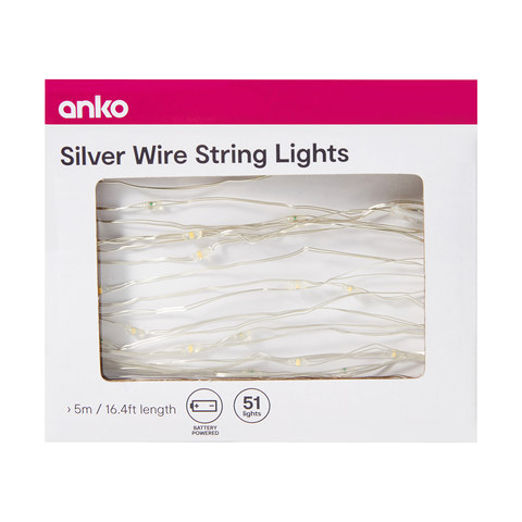 Silver Wire String Lights Kmart Nz, Ball String Lights Kmart Australia