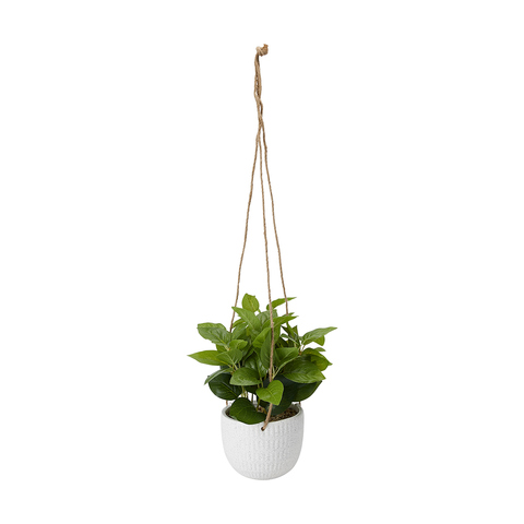 Artificial Hanging Ceramic Pot Plant - Kmart NZ