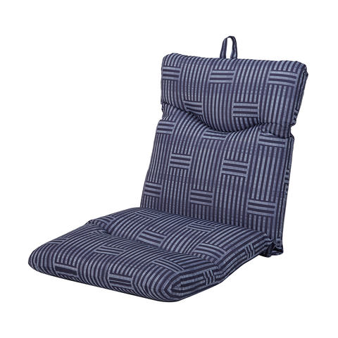 Outdoor Highback Cushion Blue Geo, Deck Chair Covers Kmart