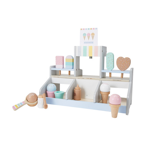 18 Piece Wooden Ice-Cream Shop