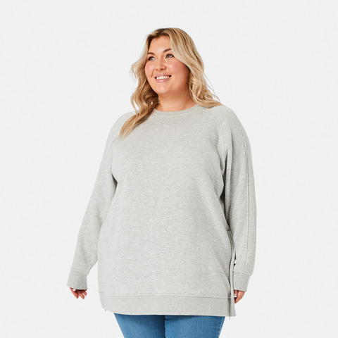 plus size tunic length sweatshirts