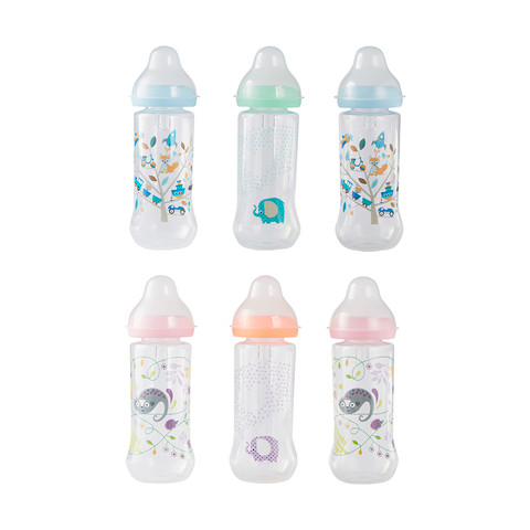 250ml Narrow Neck Baby Feeding Bottles Set Of 3 Assorted Kmartnz