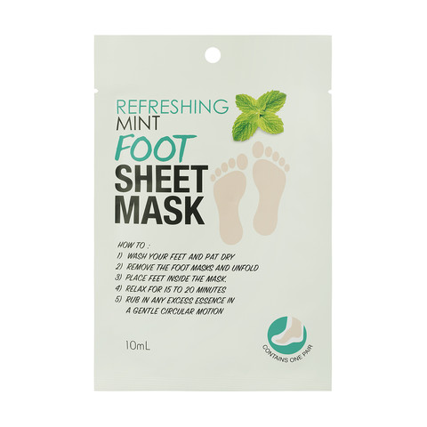 Foot Sheet Mask - Refreshing Mint, 10 ml