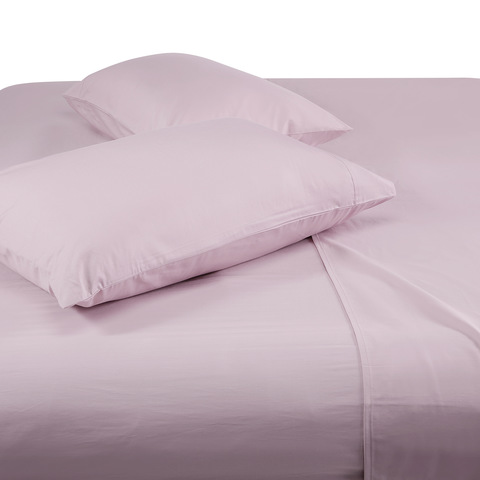 300 Thread Count Bamboo Cotton Sheet Set Queen Bed Violet Kmartnz