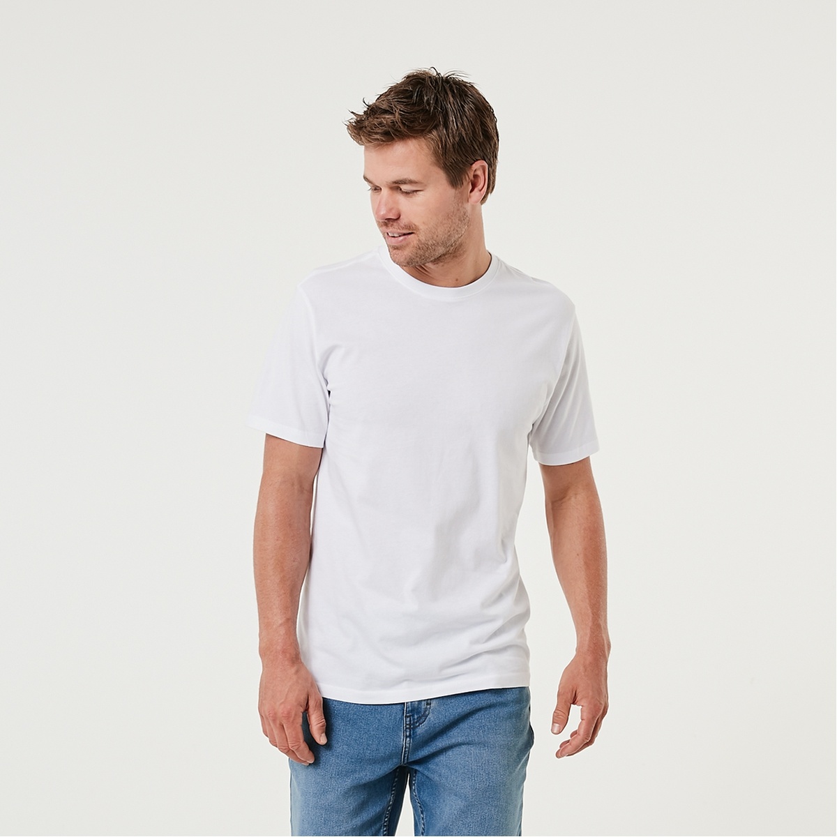 Plain Crew Neck Tee | KmartNZ