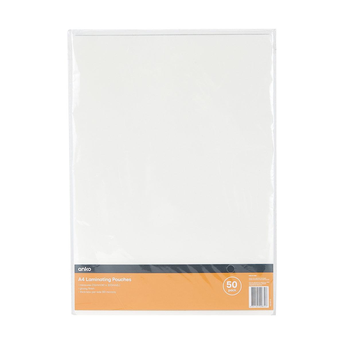 50 Pack A4 Laminating Pouches KmartNZ