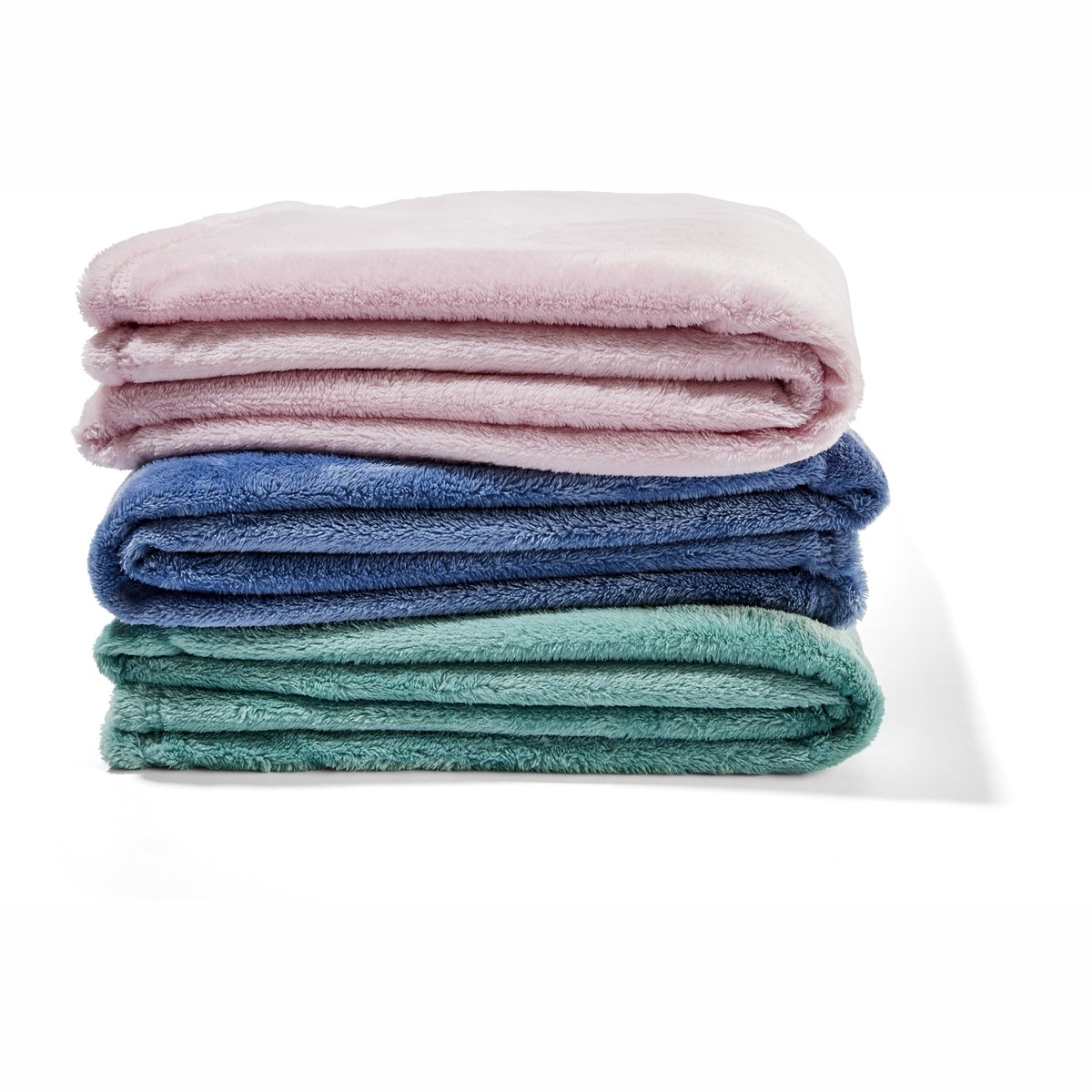 Plush Blanket Single Bed, Blue KmartNZ