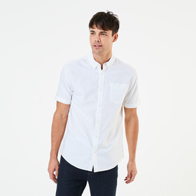 Short Sleeve Poplin Print Shirt - Kmart NZ