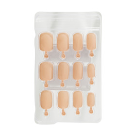 24 Artificial Nails with Adhesive - Light Nude | KmartNZ