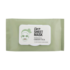 Diy green tea sheet mask